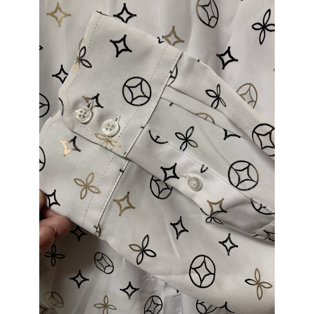 CHUXX Dress Shirt Mens Size 3XL Italian Design Long Sleeve Button Lightweight - Picture 9 of 14